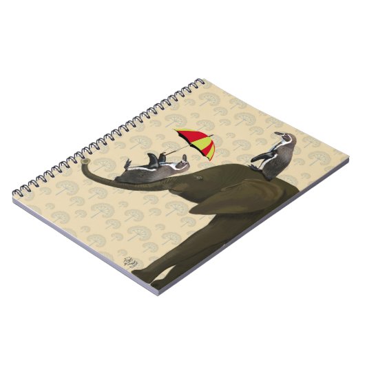 Carnet Éléphant et pingouins (Côté gauche)