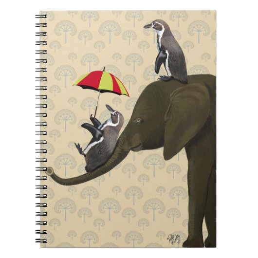 Carnet Éléphant et pingouins (Devant)