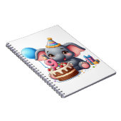 Carnet Éléphant Mignon 9ème Anniversaire (Côté Droit)