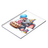 Carnet Éléphant Mignon 9ème Anniversaire (Côté gauche)