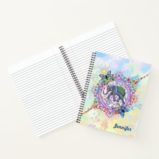 Carnet Eléphant mignon sacré (Intérieur)