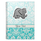 Carnet Éléphant mignon ; sarcelle d'hiver (Devant)