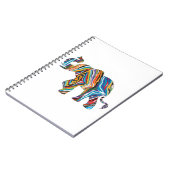 Carnet éléphant psychédélique (Côté gauche)
