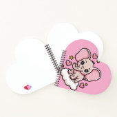 Carnet Éléphant Rose Volant Mignon Étoiles &cœurs Fantais (Intérieur)