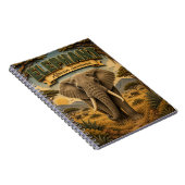 Carnet Éléphant Savane Africaine POPCUT (Côté Droit)