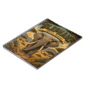 Carnet Éléphant Savane Africaine POPCUT (Côté gauche)