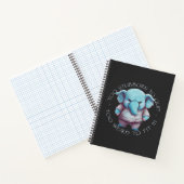 Carnet Elephant Trop Têtu Pour Quitter Trop Étrange Pour  (Intérieur)