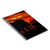 Carnet Éléphants au coucher du soleil (Côté Droit)