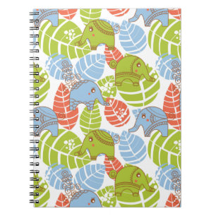 Carnet Éléphants colorés de jungle
