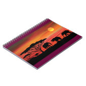 Carnet Eléphants et couchers de soleil (Côté gauche)