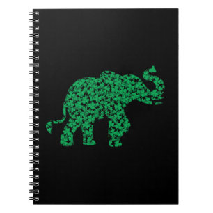 Carnet Eléphants shamrocks