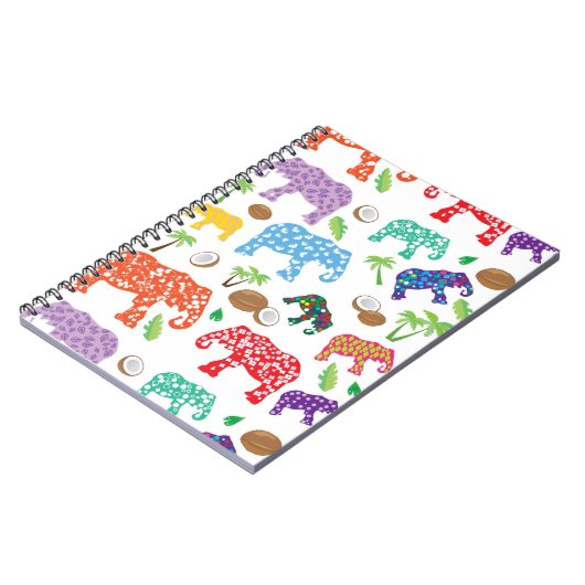 Carnet Éléphants tropicaux (Côté gauche)