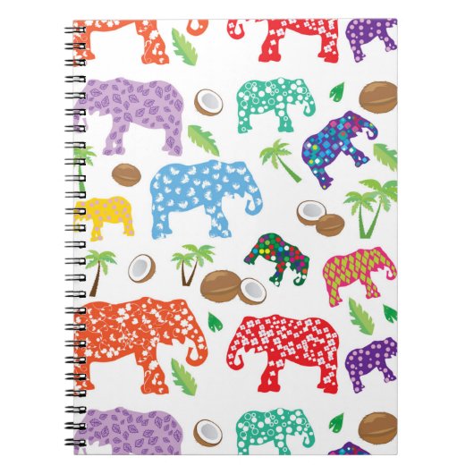 Carnet Éléphants tropicaux (Devant)