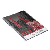 Carnet Élévations de New York par nuit - Rouge (Côté Droit)