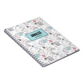 Carnet Élève Mignon Nom École (Côté Droit)