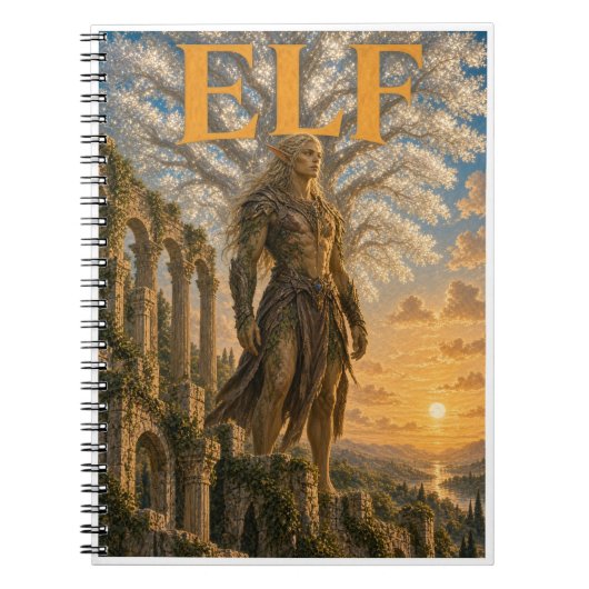Carnet Elfe, Monstre de Fantasy Gothique (Devant)