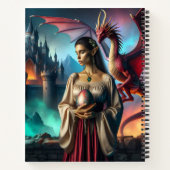 Carnet Elfe tenant un oeuf de dragon (Dos)