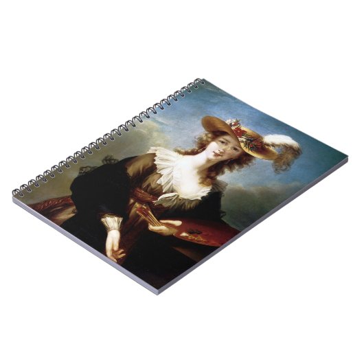 Carnet Elisabeth Vigee-Lebrun Autoportrait (Côté gauche)