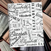 Carnet Elizabeth Black White
