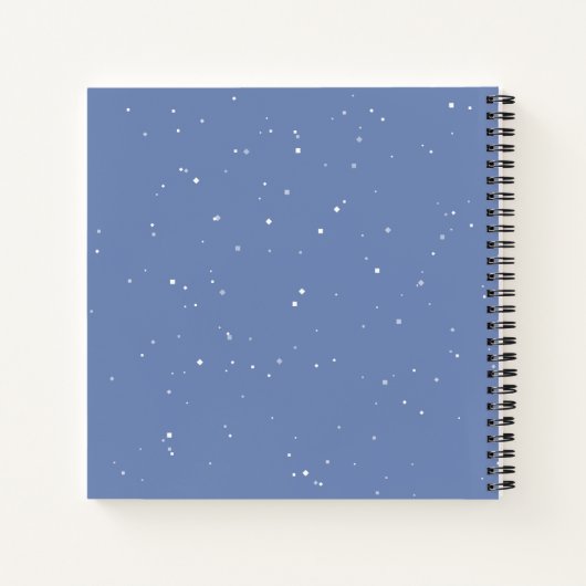 Carnet Elk neige Dusty Bleu (Dos)