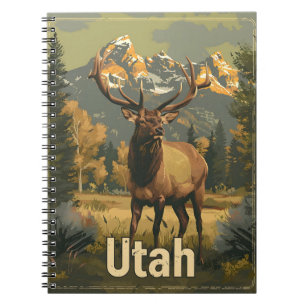 Carnet Elk Utah vintage