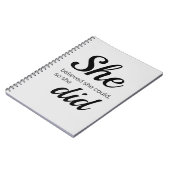 Carnet Elle a cru qu'elle pourrait ainsi elle a fait (Côté gauche)