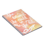 Carnet Elle a cru qu'elle pourrait ainsi elle a fait (Côté Droit)