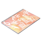 Carnet Elle a cru qu'elle pourrait ainsi elle a fait (Côté gauche)