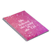 Carnet Elle a cru qu'elle pourrait ainsi elle a fait (Côté Droit)