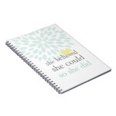 Carnet Elle a cru qu'elle pourrait AINSI elle a fait le (Côté Droit)