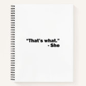 Carnet Elle A Dit : (Devant)