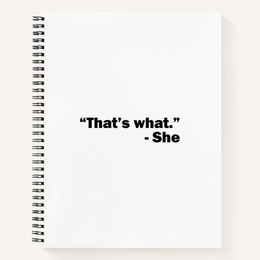 Carnet Elle A Dit : (Devant)