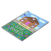 Carnet Elle a jeté le nom personnalisé par hutte de (Côté gauche)