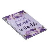 Carnet Elle Croyait Qu'Elle Pouvait Faire De La Flore Vio (Côté Droit)