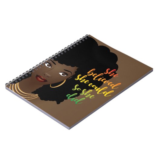 Carnet Elle Croyait Qu'Elle Pouvait Le Faire. | BROWN (Côté gauche)