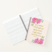Carnet Elle est habillée avec le verset de la bible (Intérieur)