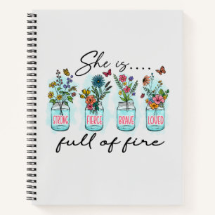 Carnet Elle est pleine de feu - Autonomisation florale dy
