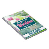 Carnet Elle parle avec la sagesse Verse Floral Custom Jou (Côté Droit)