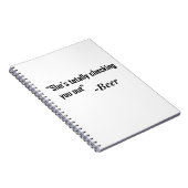 Carnet "Elle vous regarde complètement" - Bière (Côté Droit)