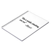 Carnet "Elle vous regarde complètement" - Bière (Côté gauche)