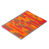 Carnet Elliptiques orange, rouge et Brown (Côté gauche)