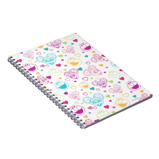 Carnet Elmo & Abby Cadabby Valentine Hearts Motif (Côté Droit)