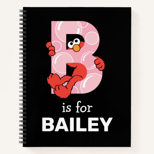 Carnet Elmo Alphabet | B Bulles (Devant)