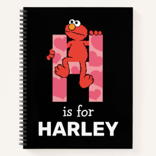 Carnet Elmo Alphabet Coeurs H