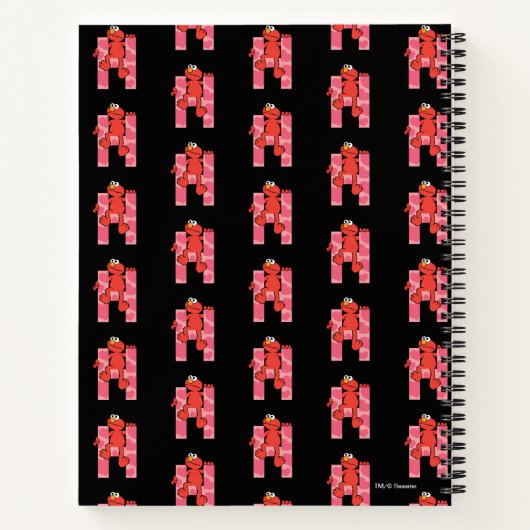Carnet Elmo Alphabet | Coeurs H (Dos)