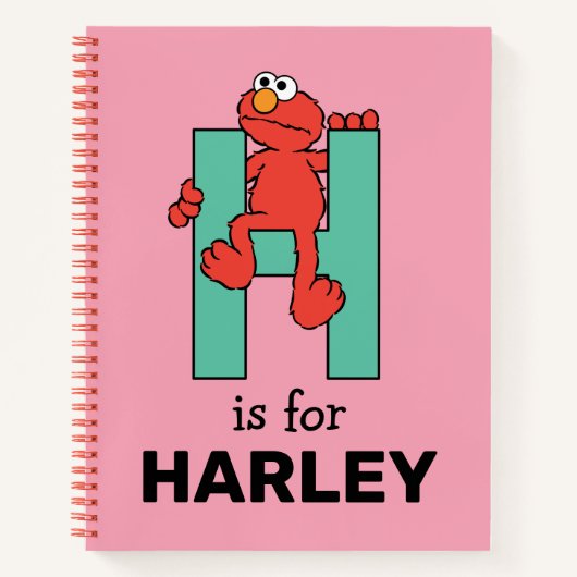 Carnet Elmo Alphabet | H Vert (Devant)