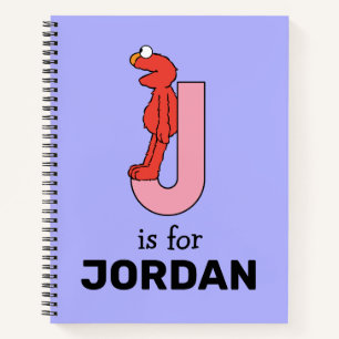 Carnet Elmo Alphabet J rose