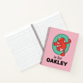 Carnet Elmo Alphabet | O Turquoise (Intérieur)