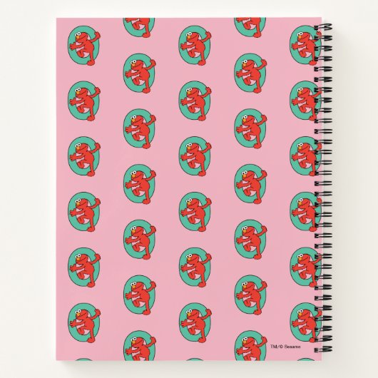 Carnet Elmo Alphabet | O Turquoise (Dos)