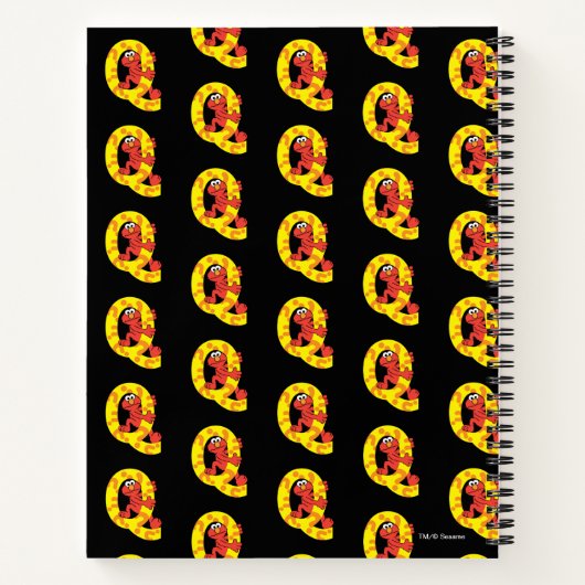 Carnet Elmo Alphabet | Point de question Q (Dos)